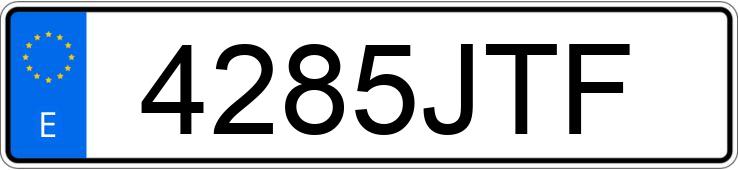 Numer rejestracyjny 4285JTF posiada PORSCHE 911