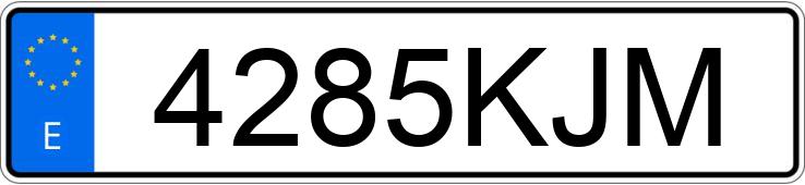 Numer rejestracyjny 4285KJM posiada BMW SERIE 4