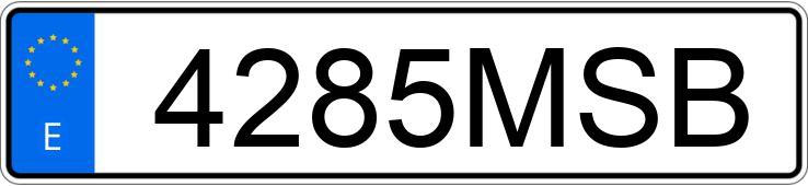 Numer rejestracyjny 4285MSB posiada RENAULT AUSTRAL