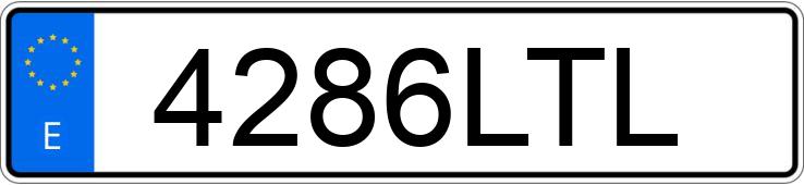 Numer rejestracyjny 4286LTL posiada CITROEN JUMPY