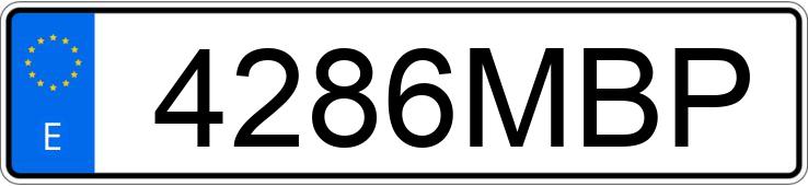 Numer rejestracyjny 4286MBP posiada RENAULT CLIO