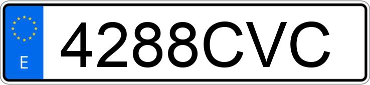 Numer rejestracyjny 4288CVC posiada VOLKSWAGEN GOLF Numer rejestracyjny 4288CVC posiada VOLKSWAGEN GOLF