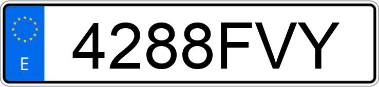 Numer rejestracyjny 4288FVY posiada FORD TRANSIT Numer rejestracyjny 4288FVY posiada FORD TRANSIT