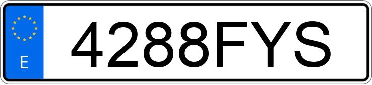 Numer rejestracyjny 4288FYS posiada MERCEDES SL (230) Numer rejestracyjny 4288FYS posiada MERCEDES SL (230)