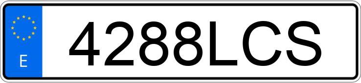 Numer rejestracyjny 4288LCS posiada RENAULT MASTER