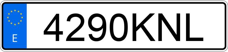 Numer rejestracyjny 4290KNL posiada PEUGEOT TWEET