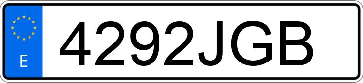 Numer rejestracyjny 4292JGB posiada NISSAN QASHQAI
