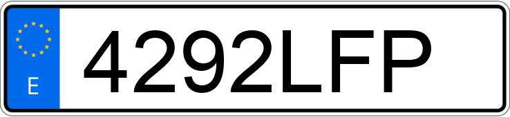 Numer rejestracyjny 4292LFP posiada SEAT IBIZA