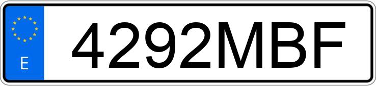 Numer rejestracyjny 4292MBF posiada MERCEDES A (177)