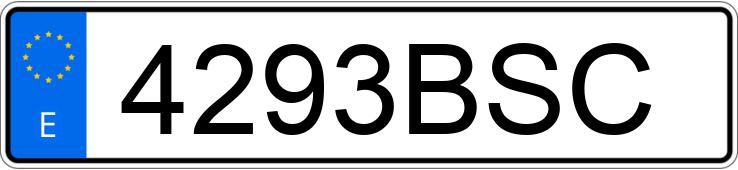 Numer rejestracyjny 4293BSC posiada NISSAN X-TRAIL