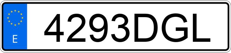 Numer rejestracyjny 4293DGL posiada TOYOTA AVENSIS Numer rejestracyjny 4293DGL posiada TOYOTA AVENSIS