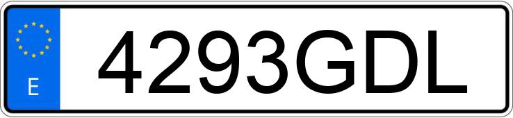 Numer rejestracyjny 4293GDL posiada SEAT IBIZA Numer rejestracyjny 4293GDL posiada SEAT IBIZA