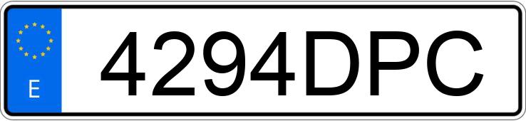 Numer rejestracyjny 4294DPC posiada RENAULT LAGUNA