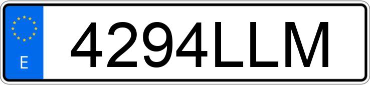 Numer rejestracyjny 4294LLM posiada MERCEDES AMG GT (290)