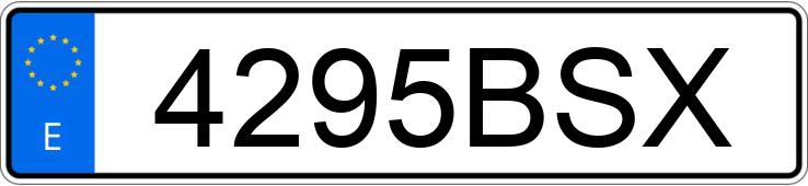 Numer rejestracyjny 4295BSX posiada SEAT LEON