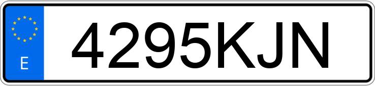 Numer rejestracyjny 4295KJN posiada MERCEDES AMG GT (190)