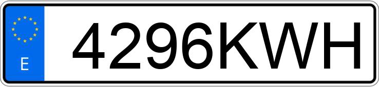 Numer rejestracyjny 4296KWH posiada RENAULT MEGANE Numer rejestracyjny 4296KWH posiada RENAULT MEGANE