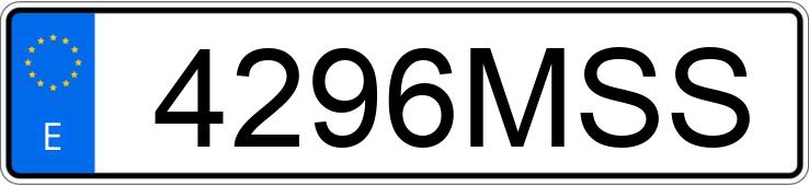 Numer rejestracyjny 4296MSS posiada KIA SPORTAGE