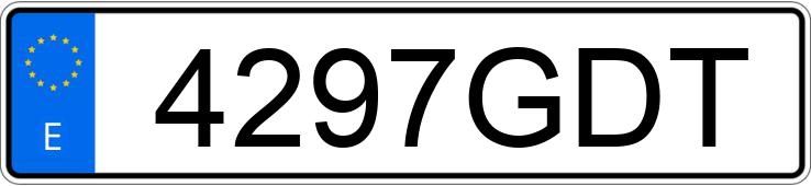 Numer rejestracyjny 4297GDT posiada AUDI A4