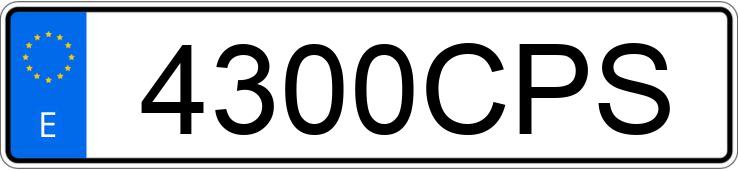 Numer rejestracyjny 4300CPS posiada SEAT IBIZA