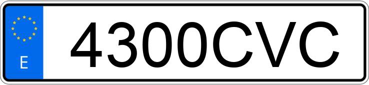 Numer rejestracyjny 4300CVC posiada FORD TRANSIT