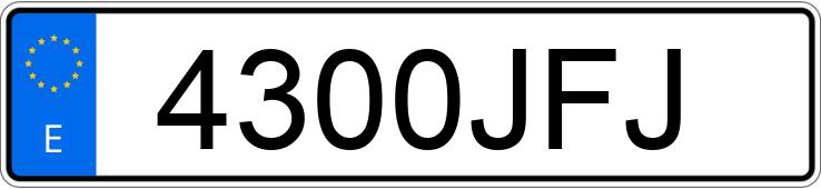 Numer rejestracyjny 4300JFJ posiada MITSUBISHI ASX