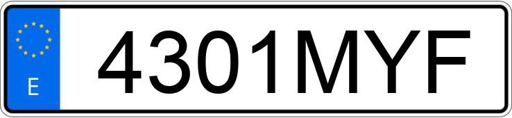 Numer rejestracyjny 4301MYF posiada KIA NIRO Numer rejestracyjny 4301MYF posiada KIA NIRO