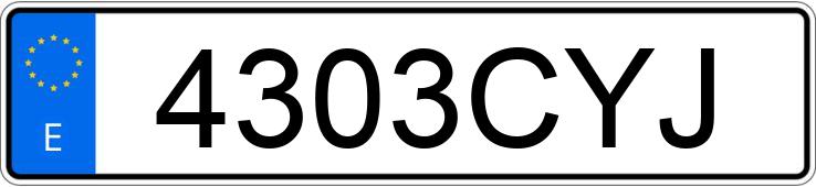 Numer rejestracyjny 4303CYJ posiada CITROEN C3 PLURIEL