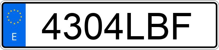 Numer rejestracyjny 4304LBF posiada MINI MINI COOPER S CABRIO