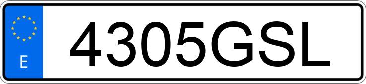 Numer rejestracyjny 4305GSL posiada MERCEDES C (204)