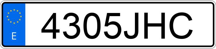 Numer rejestracyjny 4305JHC posiada AUDI Q7