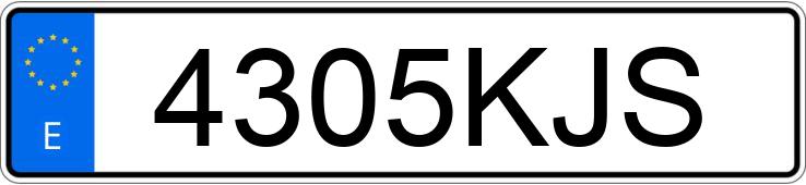 Numer rejestracyjny 4305KJS posiada VOLKSWAGEN GOLF Numer rejestracyjny 4305KJS posiada VOLKSWAGEN GOLF