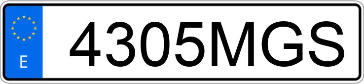 Numer rejestracyjny 4305MGS posiada VOLKSWAGEN TRANSPORTER