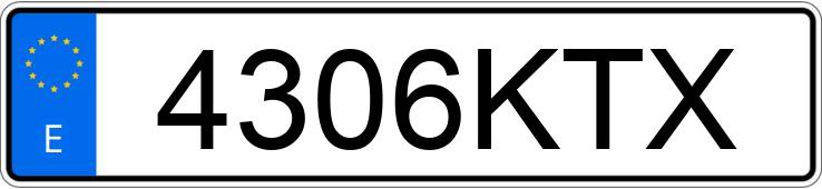 Numer rejestracyjny 4306KTX posiada RENAULT SCENIC