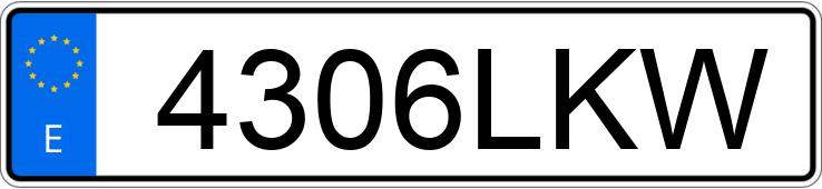 Numer rejestracyjny 4306LKW posiada PEUGEOT 3008