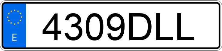 Numer rejestracyjny 4309DLL posiada SKODA OCTAVIA