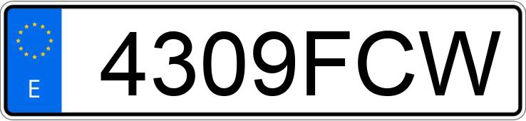 Numer rejestracyjny 4309FCW posiada HYUNDAI ACCENT