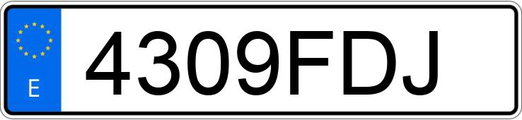 Numer rejestracyjny 4309FDJ posiada HYUNDAI COUPE