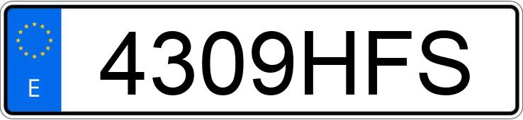 Numer rejestracyjny 4309HFS posiada BMW SERIE 5