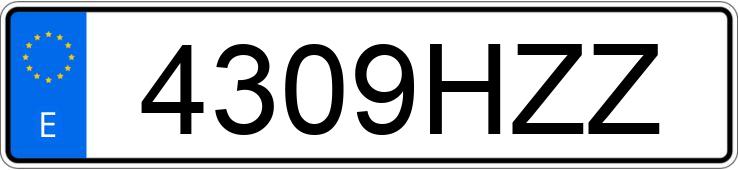 Numer rejestracyjny 4309HZZ posiada IVECO DAILY