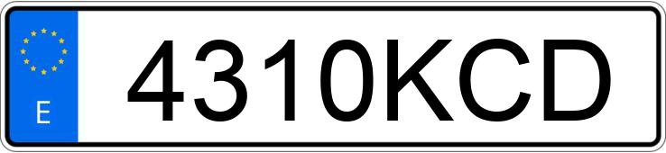 Numer rejestracyjny 4310KCD posiada BMW SERIE 4