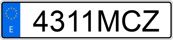 Numer rejestracyjny 4311MCZ posiada HONDA VISION Numer rejestracyjny 4311MCZ posiada HONDA VISION