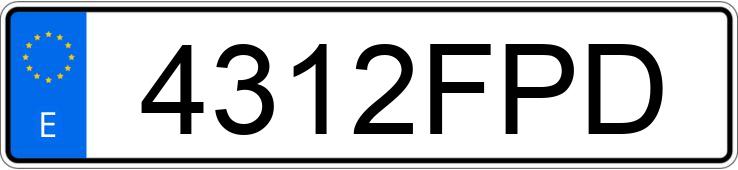 Numer rejestracyjny 4312FPD posiada MERCEDES M (163-164)