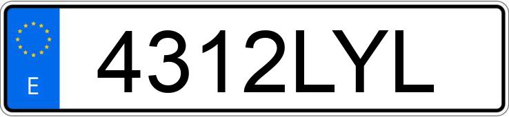 Numer rejestracyjny 4312LYL posiada SILENCE S