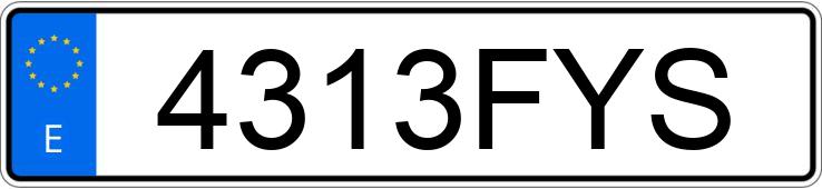 Numer rejestracyjny 4313FYS posiada FORD FOCUS