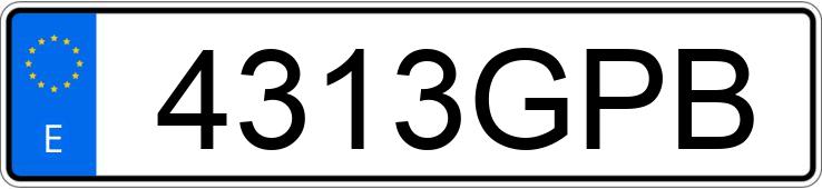 Numer rejestracyjny 4313GPB posiada PEUGEOT PARTNER