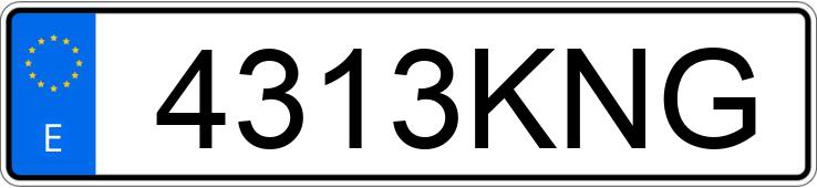 Numer rejestracyjny 4313KNG posiada AUDI Q7