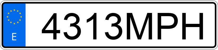 El número de registro 4313MPH tiene BMW SERIE 1