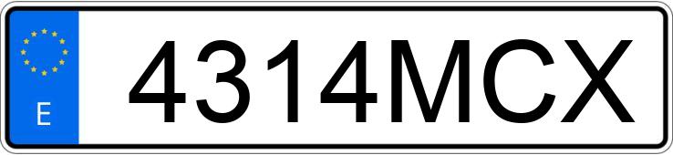 Numer rejestracyjny 4314MCX posiada BMW SERIE 5