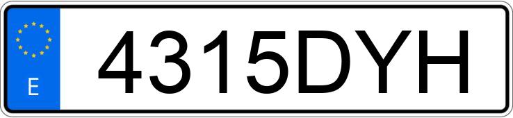 Numer rejestracyjny 4315DYH posiada SAAB 9-5 Numer rejestracyjny 4315DYH posiada SAAB 9-5